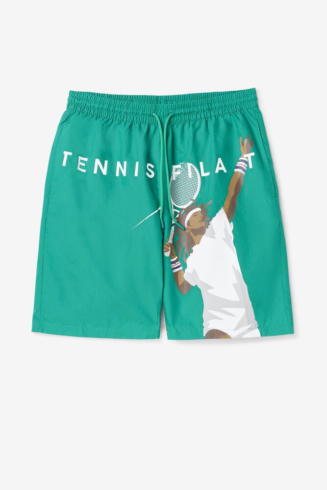 Fila Shorts Herre Grøn Cook Seersucker IZX-832561